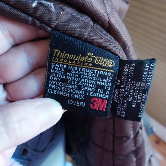 Wilsons Leather Distressed Thinsulate‎ Ultra Jacket, Size L - Picture 9 of 12